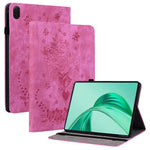 For Honor Pad X8b / Pad X8a Case Card Holder Anti-Scratch Leather Cover Rose Flower Imprint