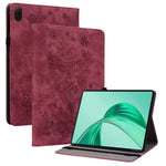 For Honor Pad X8b / Pad X8a Case Card Holder Anti-Scratch Leather Cover Rose Flower Imprint