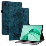 For Honor Pad X8b / Pad X8a Case Card Holder Anti-Scratch Leather Cover Rose Flower Imprint