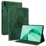 For Honor Pad X8b / Pad X8a Case Butterfly Flower Imprint PU Leather Tablet Cover with Card Slots