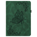 For Honor Pad X8b / Pad X8a Case Butterfly Flower Imprint PU Leather Tablet Cover with Card Slots