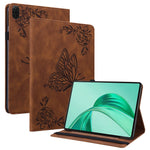 For Honor Pad X8b / Pad X8a Case Butterfly Flower Imprint PU Leather Tablet Cover with Card Slots