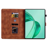 For Honor Pad X8b / Pad X8a Case Lily Flower Imprint Card Slots Leather Tablet Cover
