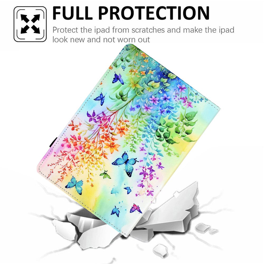 For Lenovo Tab M11 / Xiaoxin Pad 11 2024 Case Pattern Printing Card Holder Leather Tablet Stand Cover