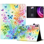 For Lenovo Tab P11 Gen 2 TB-350 / Xiaoxin Pad Plus (2023) Case Pattern Printing Card Holder Leather Tablet Stand Cover