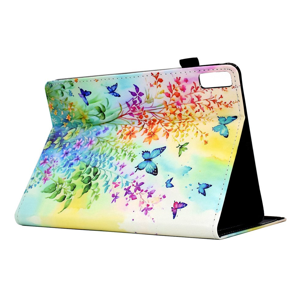For Lenovo Tab P11 Gen 2 TB-350 / Xiaoxin Pad Plus (2023) Case Pattern Printing Card Holder Leather Tablet Stand Cover