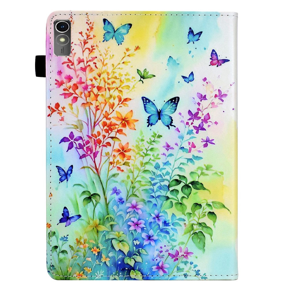 For Lenovo Tab P11 Gen 2 TB-350 / Xiaoxin Pad Plus (2023) Case Pattern Printing Card Holder Leather Tablet Stand Cover