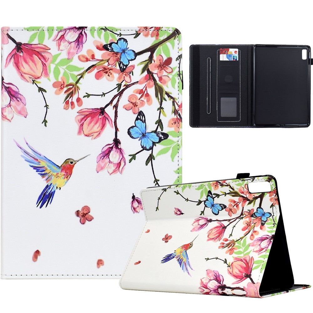 For Lenovo Tab M9 TB-310FU Case Pattern Printing Tablet Cover Shockproof Leather Card Holder Stand Case