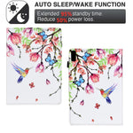 For Lenovo Tab M9 TB-310FU Case Pattern Printing Tablet Cover Shockproof Leather Card Holder Stand Case