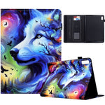 For Lenovo Tab M9 TB-310FU Case Pattern Printing Tablet Cover Shockproof Leather Card Holder Stand Case