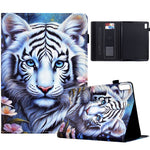 For Lenovo Tab M9 TB-310FU Case Pattern Printing Tablet Cover Shockproof Leather Card Holder Stand Case