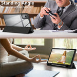 For Lenovo Tab K11 Plus TB230XC Case Auto Sleep / Wake PU Leather Flip Tablet Cover Triple-Fold Stand
