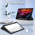 For Lenovo Tab K11 Plus TB230XC Case Auto Sleep / Wake PU Leather Flip Tablet Cover Triple-Fold Stand