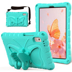 For Lenovo Tab M9 TB-310FU Case Butterfly Kickstand EVA Tablet Cover with Shoulder Strap