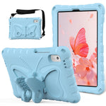 For Lenovo Tab M9 TB-310FU Case Butterfly Kickstand EVA Tablet Cover with Shoulder Strap