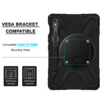For Samsung Galaxy Tab S10 Lite / S10 FE / S9 FE X510 / S9 X710 / S8 X700 / S7 T870 Case Kickstand PC+Silicone Tablet Cover