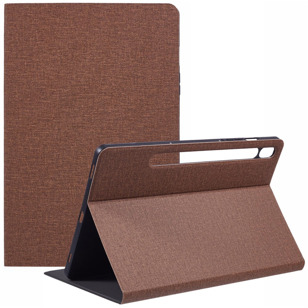 X-LEVEL For Samsung	Galaxy Tab S9 X710, X716B, X718U / Tab S10 FE / S9 FE Case Cloth Texture Leather Tablet Cover