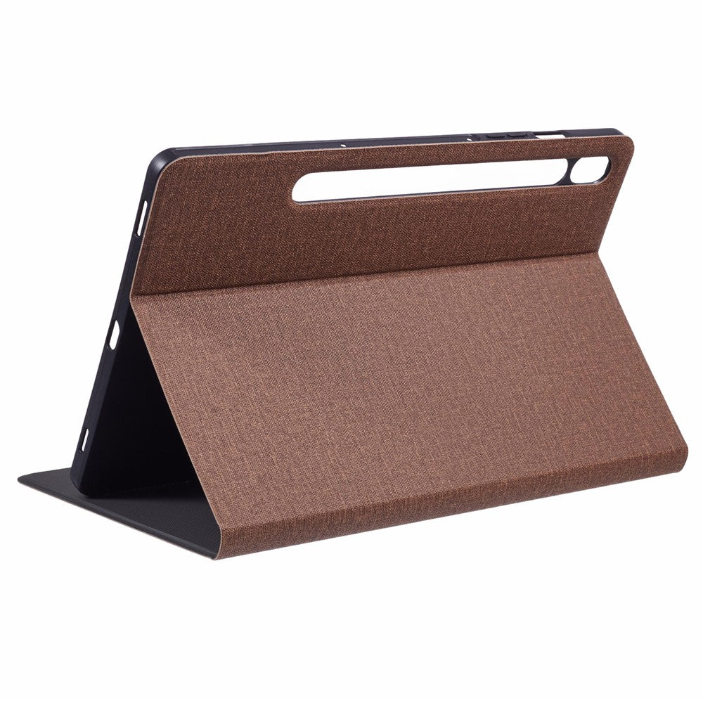 X-LEVEL For Samsung	Galaxy Tab S9 X710, X716B, X718U / Tab S10 FE / S9 FE Case Cloth Texture Leather Tablet Cover