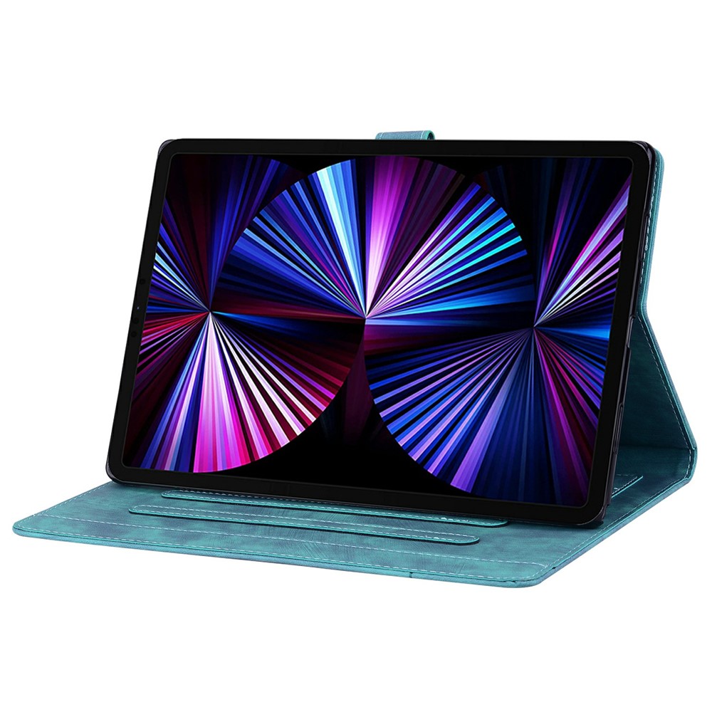 Til Honor Pad X8b / Pad X8a Cover Flip Stand Læder Tablet Etui Kirsebærblomst Kat Påtrykt