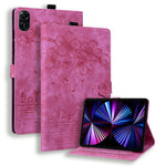 Til Honor Pad X8b / Pad X8a Cover Flip Stand Læder Tablet Etui Kirsebærblomst Kat Påtrykt