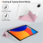 For Xiaomi Redmi Pad SE 4G 8.7 inch Case PU Leather Origami Stand Clear Tablet Cover