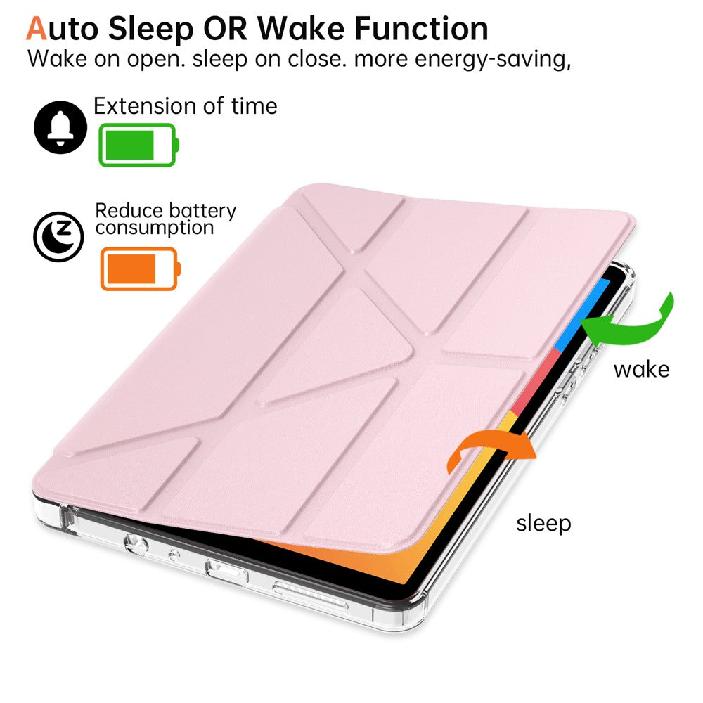 For Xiaomi Redmi Pad SE 4G 8.7 inch Case PU Leather Origami Stand Clear Tablet Cover