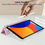 For Xiaomi Redmi Pad SE 4G 8.7 inch Case PU Leather Origami Stand Clear Tablet Cover