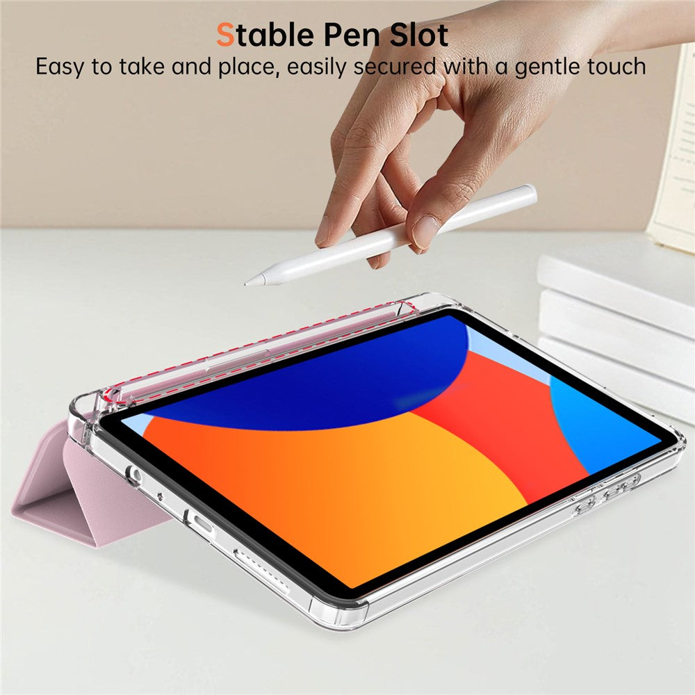 For Xiaomi Redmi Pad SE 4G 8.7 inch Case PU Leather Origami Stand Clear Tablet Cover