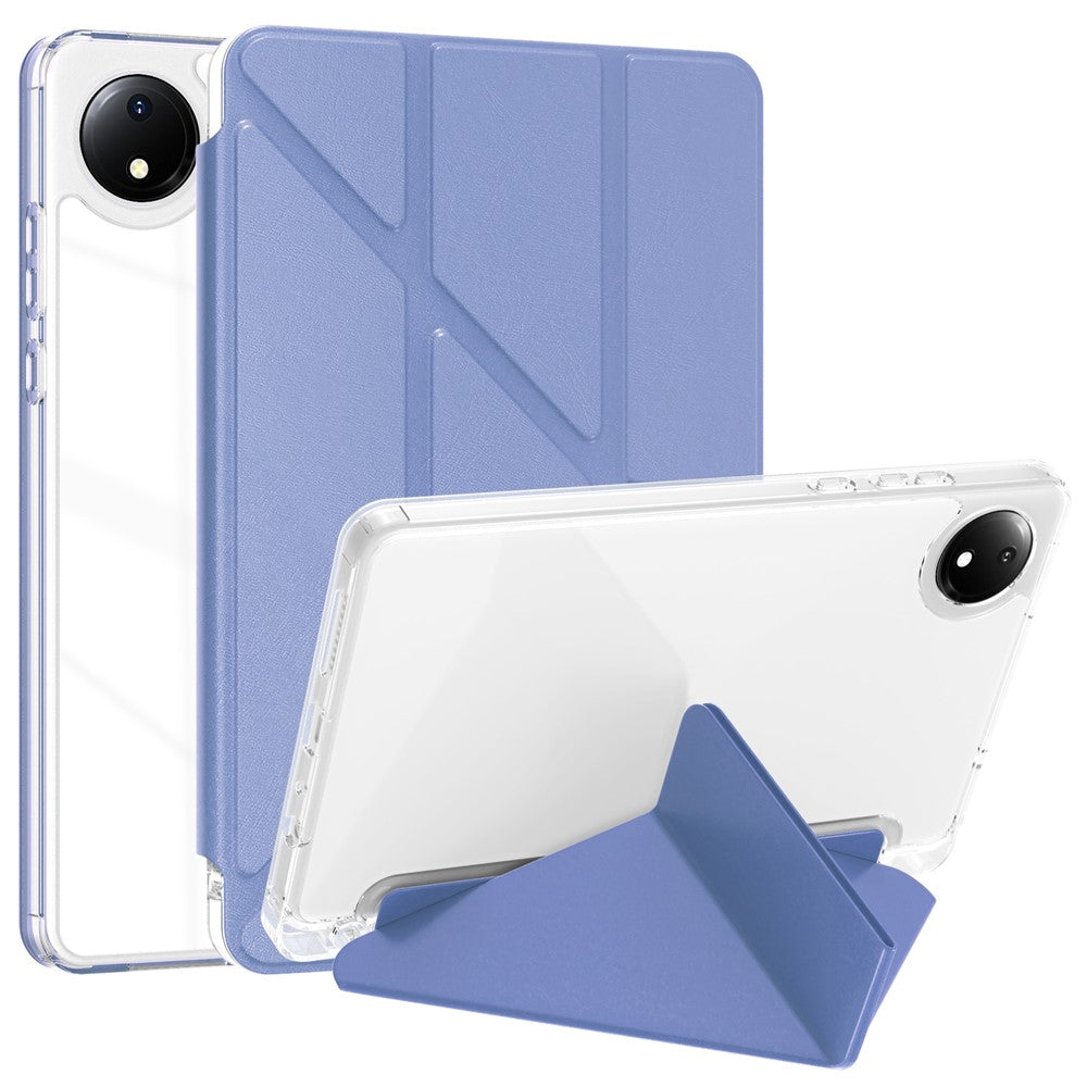 For Xiaomi Redmi Pad SE 4G 8.7 inch Case PU Leather Origami Stand Clear Tablet Cover