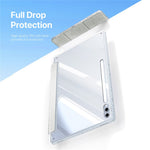 DUX DUCIS Unid Series For Samsung Galaxy Tab S10 Ultra / S9 Ultra / S8 Ultra Case TPU+PC+Leather Clear Tablet Cover