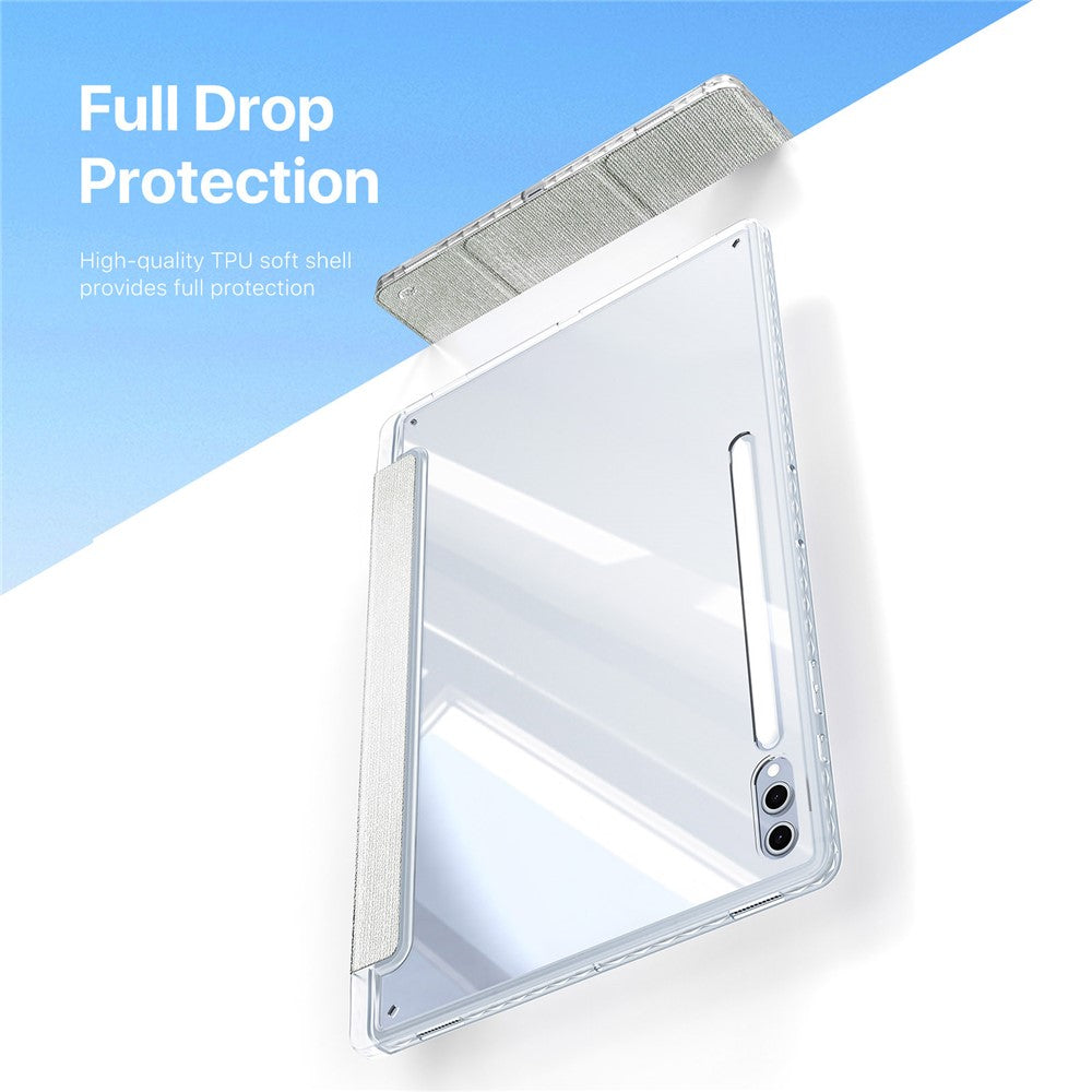DUX DUCIS Unid Series For Samsung Galaxy Tab S10 Ultra / S9 Ultra / S8 Ultra Case TPU+PC+Leather Clear Tablet Cover