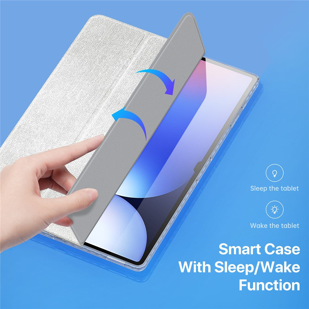 DUX DUCIS Unid Series For Samsung Galaxy Tab S10 Ultra / S9 Ultra / S8 Ultra Case TPU+PC+Leather Clear Tablet Cover