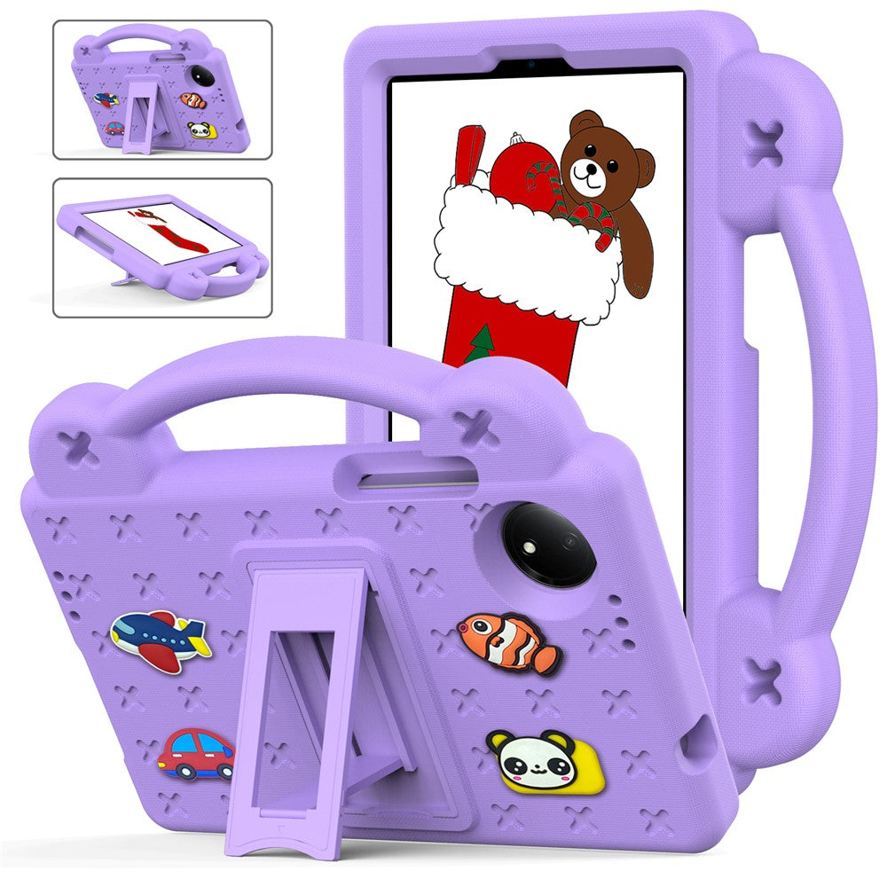 For Xiaomi Redmi Pad SE 4G 8.7 inch Case Kids Cartoon Patterns Hand Grip Kickstand Tablet EVA Cover