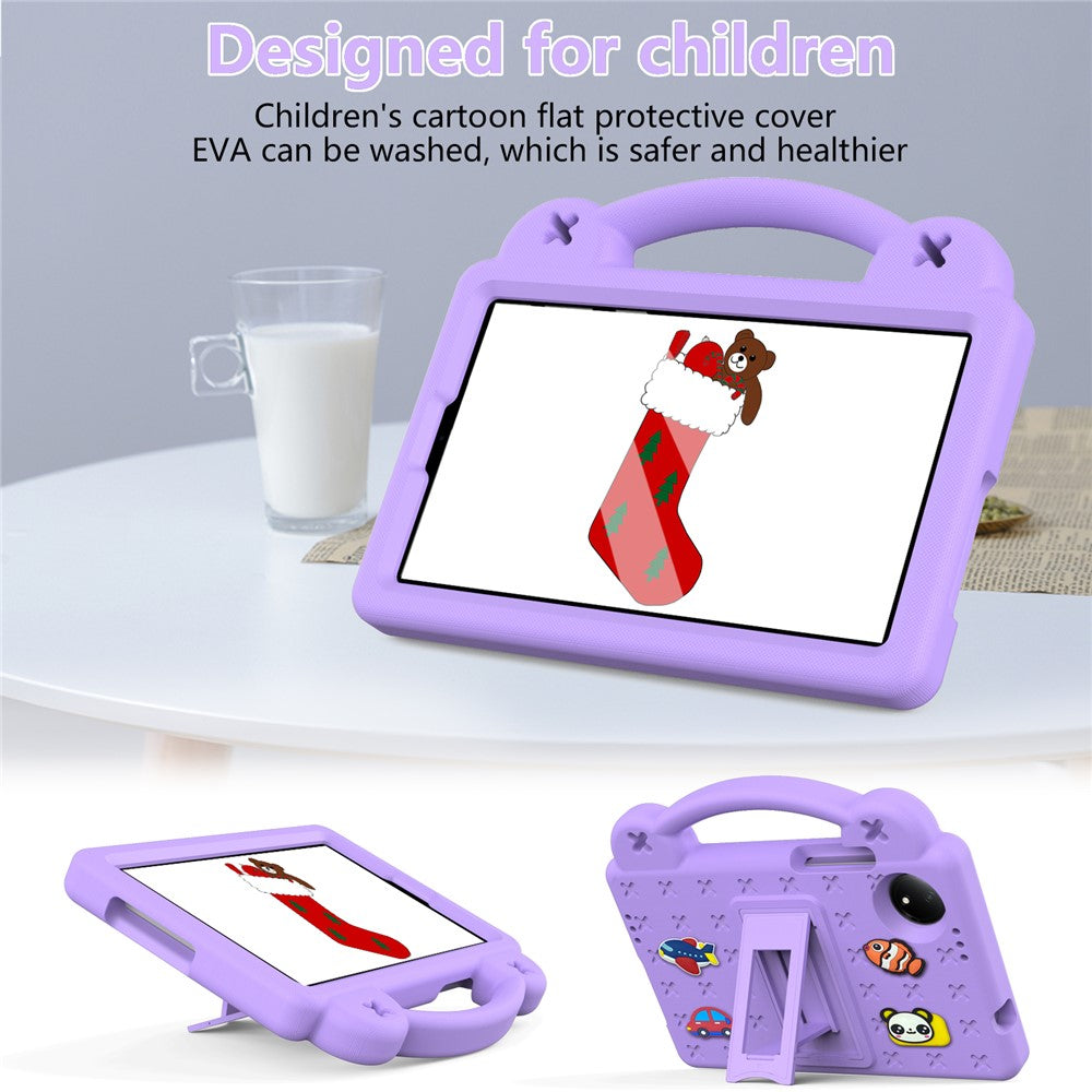 For Xiaomi Redmi Pad SE 4G 8.7 inch Case Kids Cartoon Patterns Hand Grip Kickstand Tablet EVA Cover
