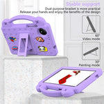 For Xiaomi Redmi Pad SE 4G 8.7 inch Case Kids Cartoon Patterns Hand Grip Kickstand Tablet EVA Cover