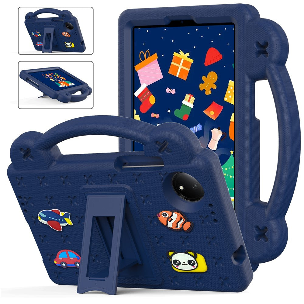 For Xiaomi Redmi Pad SE 4G 8.7 inch Case Kids Cartoon Patterns Hand Grip Kickstand Tablet EVA Cover