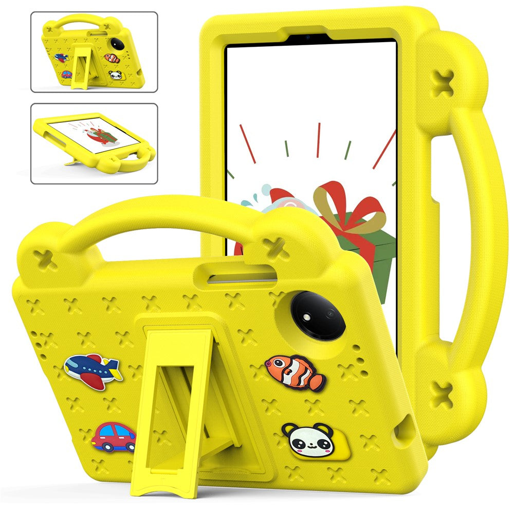 For Xiaomi Redmi Pad SE 4G 8.7 inch Case Kids Cartoon Patterns Hand Grip Kickstand Tablet EVA Cover