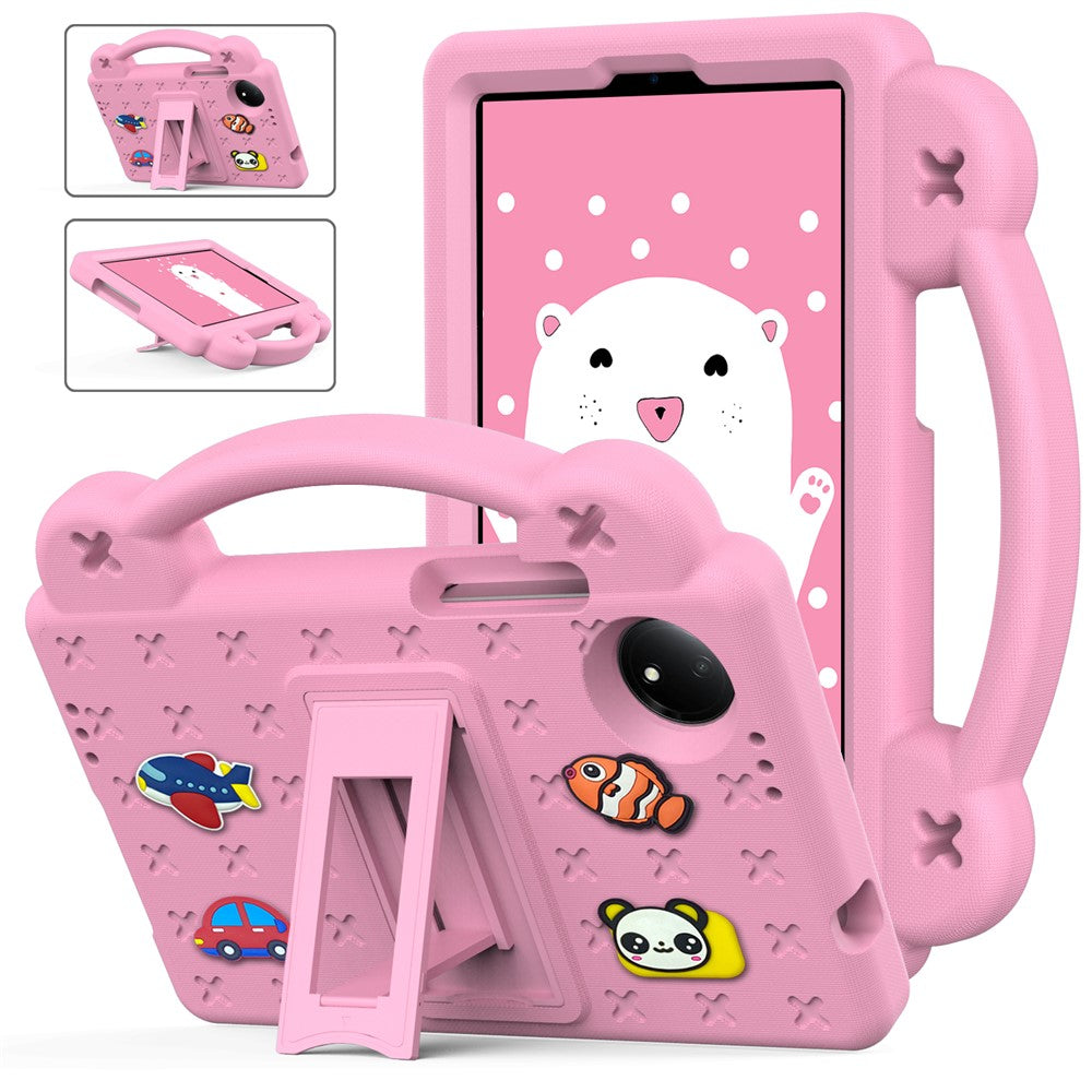 For Xiaomi Redmi Pad SE 4G 8.7 inch Case Kids Cartoon Patterns Hand Grip Kickstand Tablet EVA Cover
