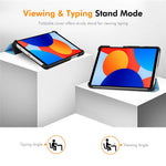 ENKAY HAT PRINCE För Xiaomi Redmi Pad SE 4G 8,7 tum Trippelvikbart Stativfodral PU-läder+PC Surfplatta med Automatisk Väckning/Sömn