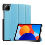 ENKAY HAT PRINCE För Xiaomi Redmi Pad SE 4G 8,7 tum Trippelvikbart Stativfodral PU-läder+PC Surfplatta med Automatisk Väckning/Sömn