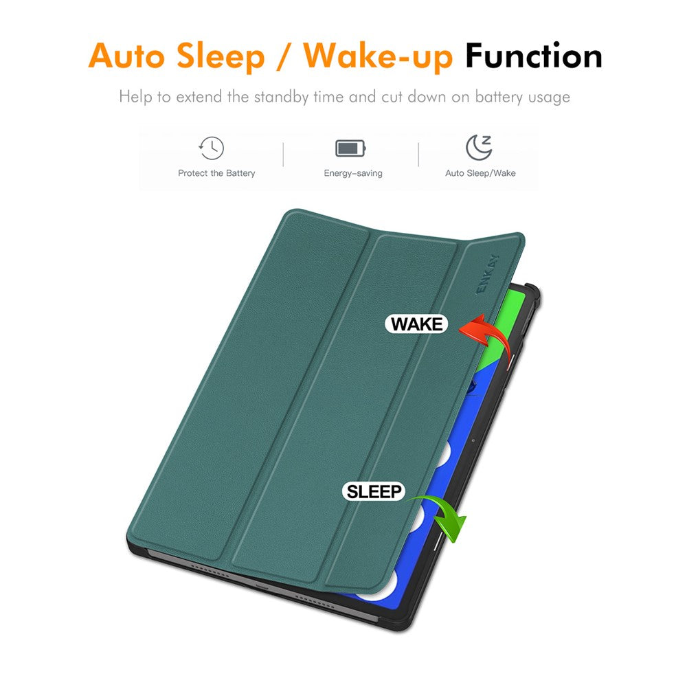 ENKAY HAT PRINCE For Lenovo Xiaoxin Pad Pro 12.7 (2025) Trifold Stand Cover   PU Leather+PC Tablet Case with Auto Wake / Sleep