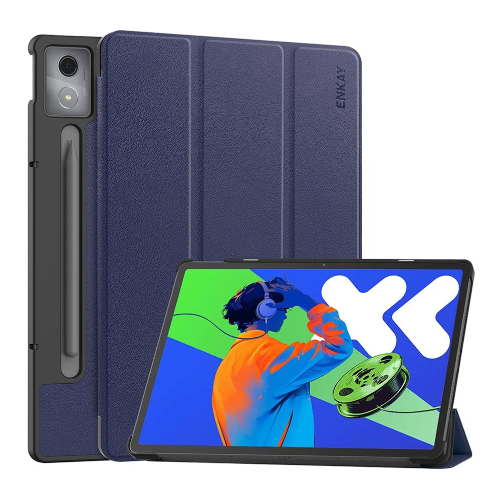 ENKAY HAT PRINCE For Lenovo Xiaoxin Pad Pro 12.7 (2025) Trifold Stand Cover   PU Leather+PC Tablet Case with Auto Wake / Sleep