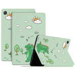 Til Oppo Pad Air 10.36 (2022) Ridsefast Etui med Stand, Tegneserie Mønster Printet PU Læder Cover Auto Vågn/Søvn Tablet Etui