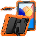 For Xiaomi Redmi Pad SE 4G 8.7 inch Case with Shoulder Strap Kickstand PC+Silicone Tablet Cover