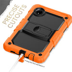 For Xiaomi Redmi Pad SE 4G 8.7 inch Case with Shoulder Strap Kickstand PC+Silicone Tablet Cover