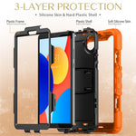 For Xiaomi Redmi Pad SE 4G 8.7 inch Case with Shoulder Strap Kickstand PC+Silicone Tablet Cover