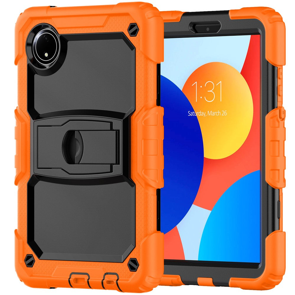 For Xiaomi Redmi Pad SE 4G 8.7 inch Case with Shoulder Strap Kickstand PC+Silicone Tablet Cover