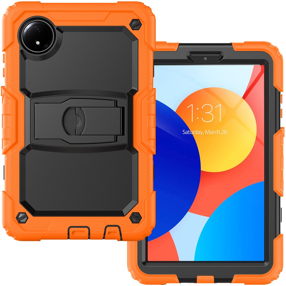 For Xiaomi Redmi Pad SE 4G 8.7 inch Case with Shoulder Strap Kickstand PC+Silicone Tablet Cover
