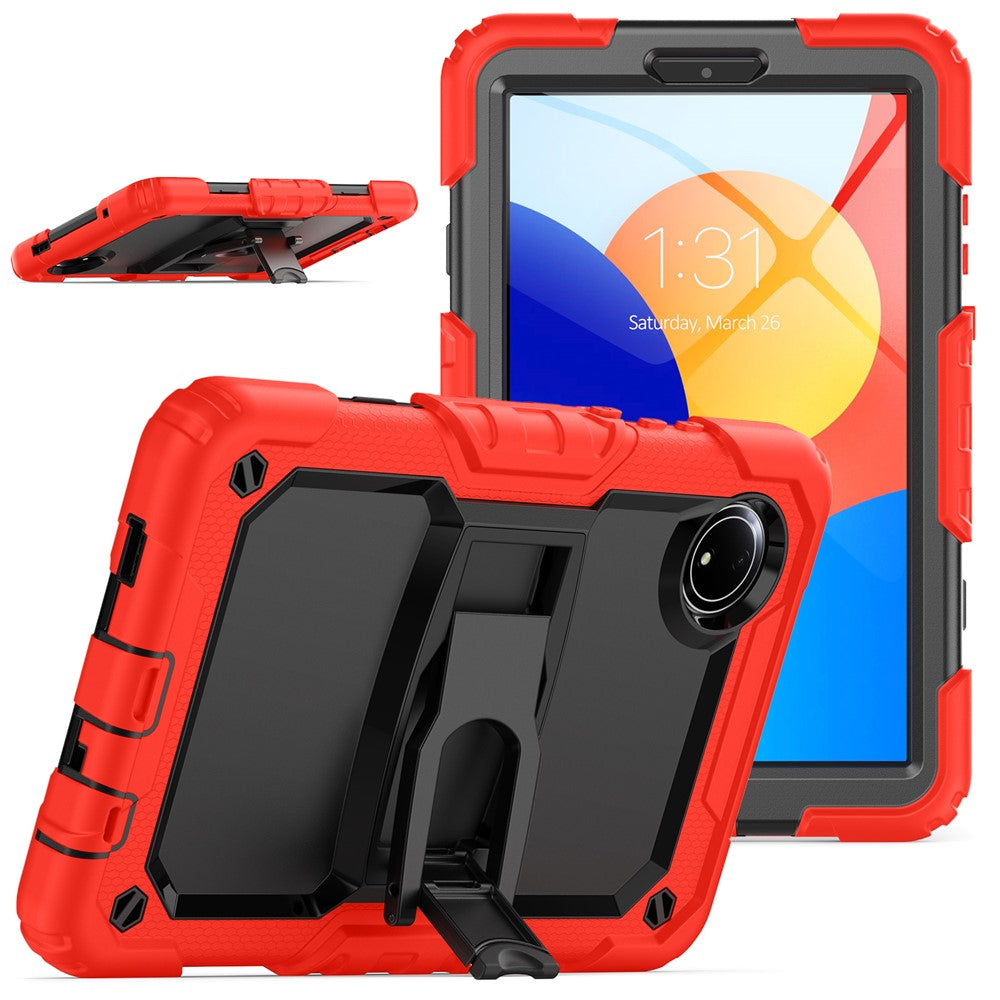 For Xiaomi Redmi Pad SE 4G 8.7 inch Case with Shoulder Strap Kickstand PC+Silicone Tablet Cover