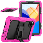 For Xiaomi Redmi Pad SE 4G 8.7 inch Case with Shoulder Strap Kickstand PC+Silicone Tablet Cover
